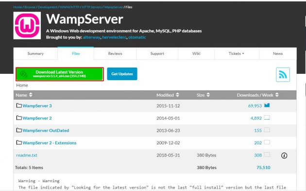 installing wordpress on wamp