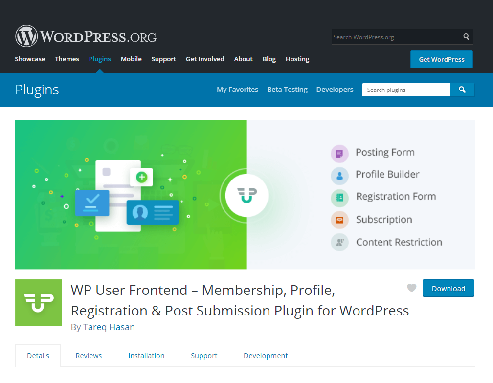 WPUF- guest blogging using WordPress