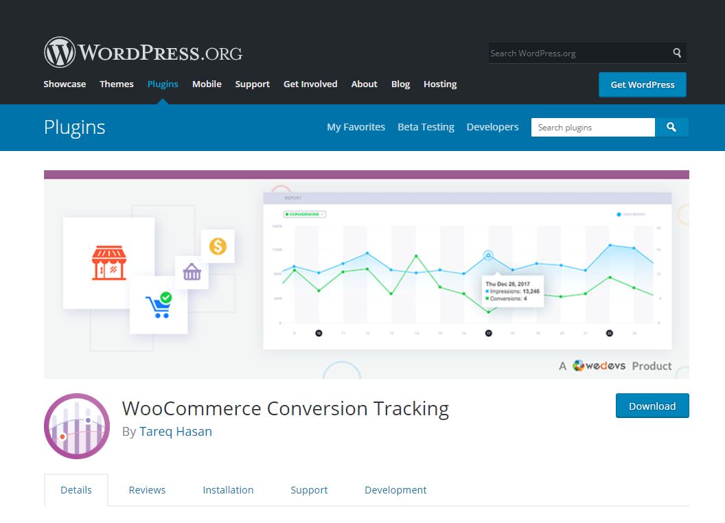 woocommerce conversion tracking- create e-commerce website using WordPress