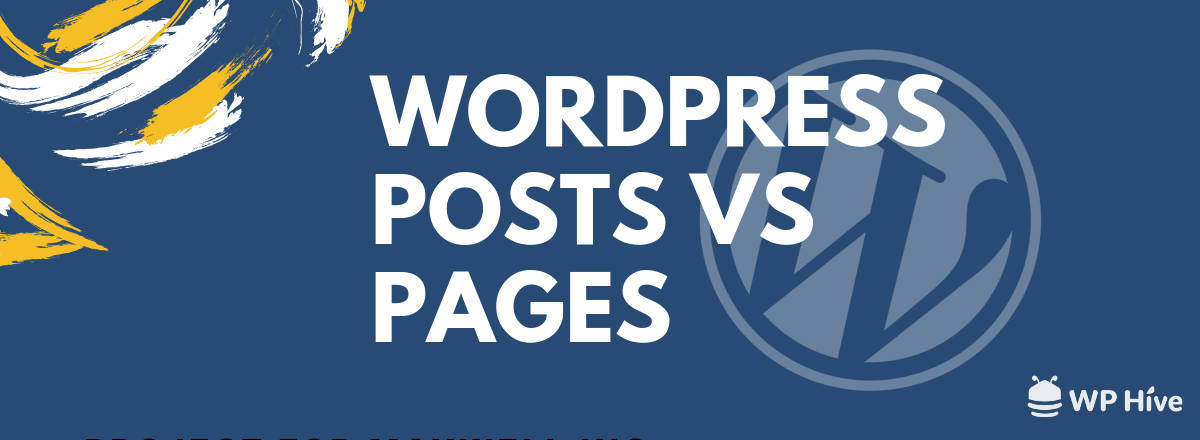 WordPress Posts vs Pages