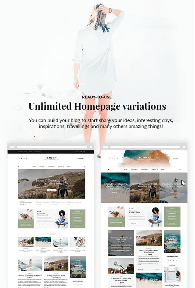 WordPress theme bjorn