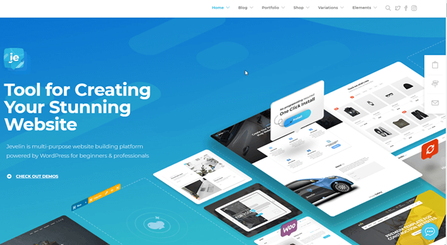 WordPress theme jevelin