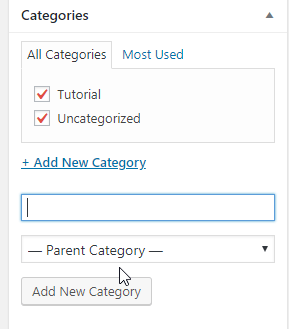 how to add categories