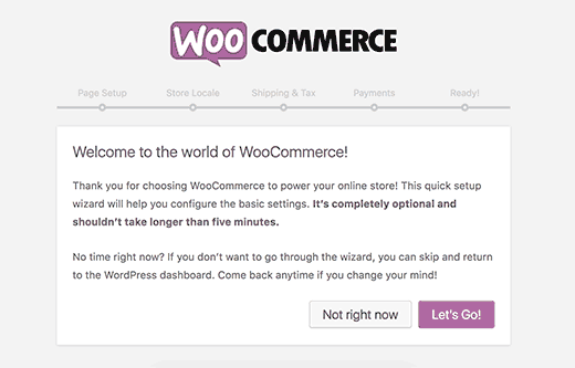 woosetup 1- create e-commerce website using WordPress