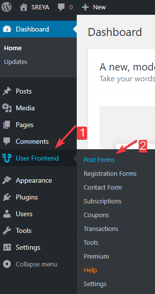 Post form- allow users to submit posts