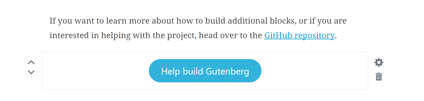 gutenberg-button WordPress 5.0 Review