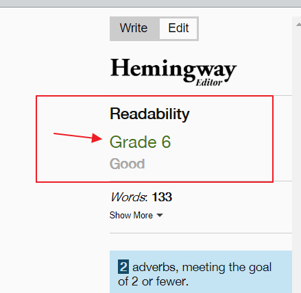 Hemingway Readability Score wordpress plugin seo
