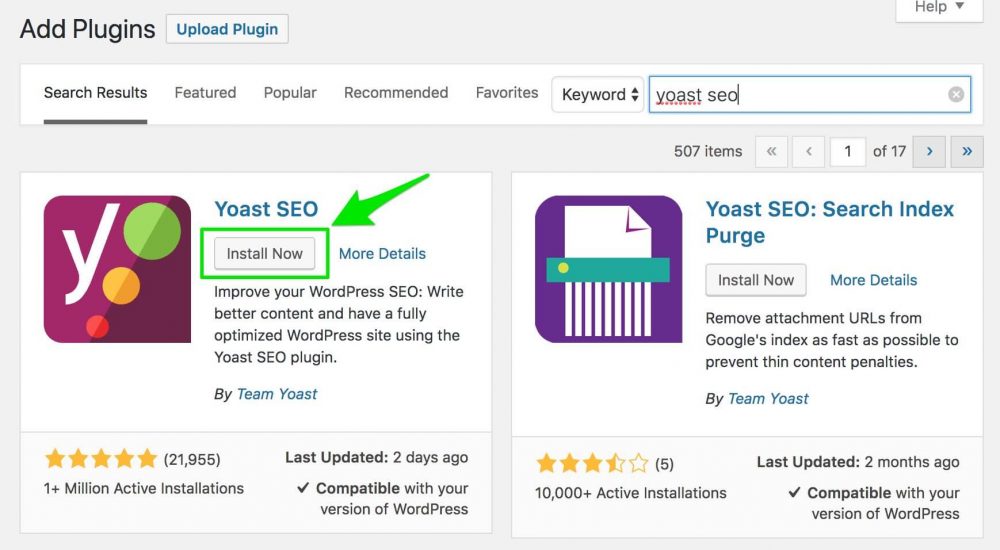 Yoast SEO Settings