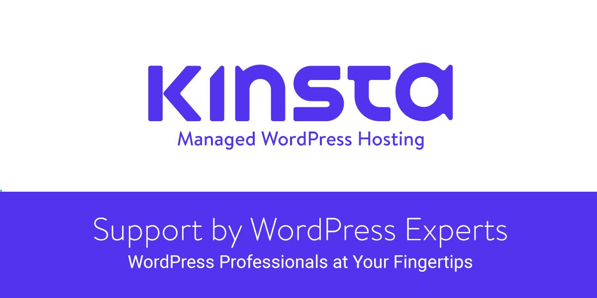 Kinsta WordPress Optimized Hosting