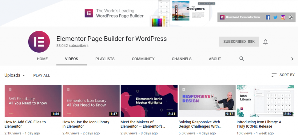 Elementor Page Builder for WordPress