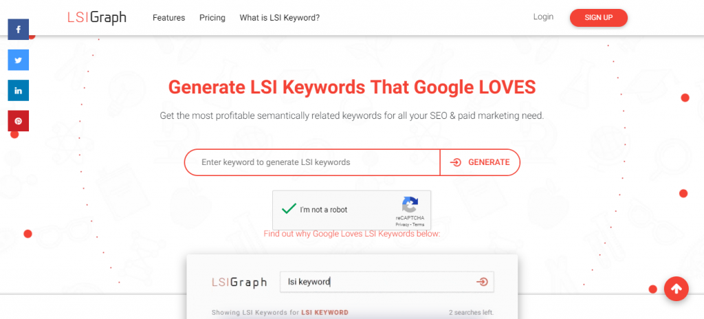 LSIGraph to find long-tail keywords
