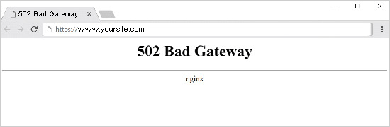502 Bad Gateway Browser