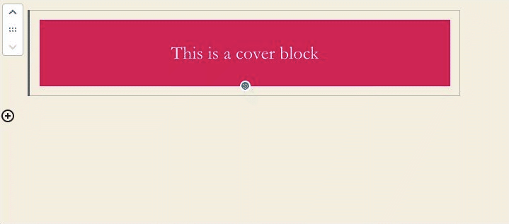 WordPress Cover Block Resizer