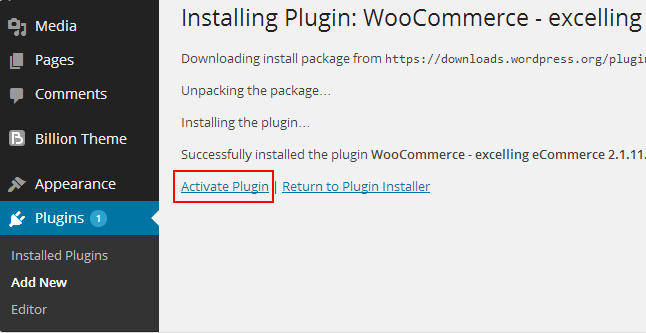 Activate Plugin