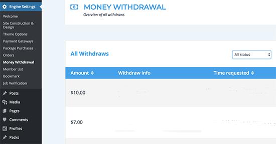 Money Withdrawal