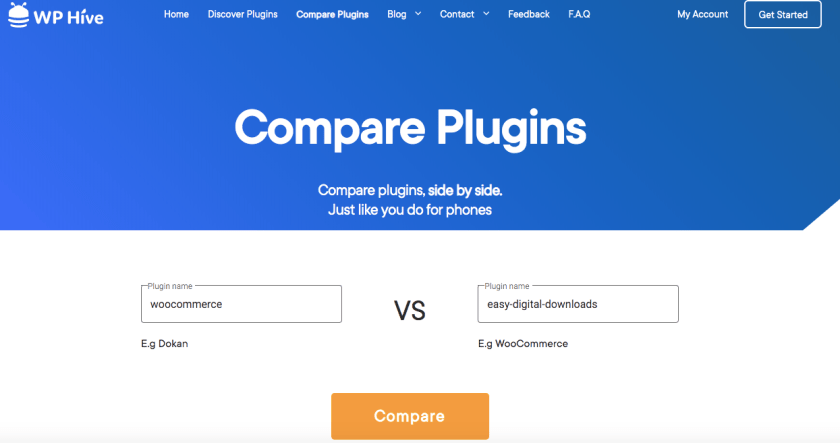 Compare plugin for better data drive decision