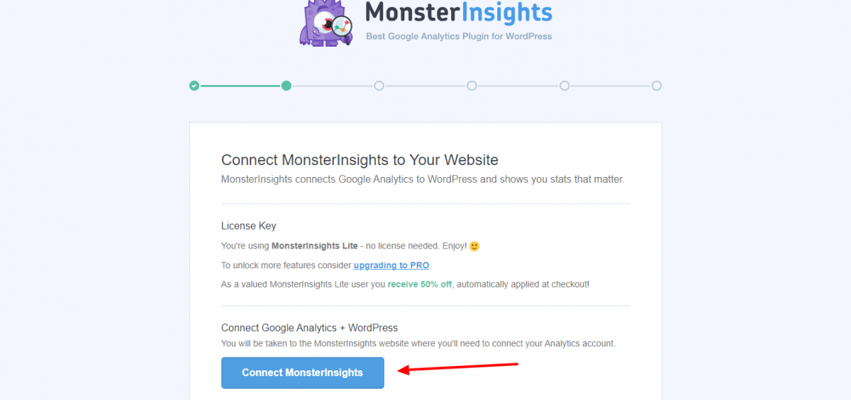 Add google account. Monsterinsights pro v7. 13. 1-google analytics plugin for wordpress.
