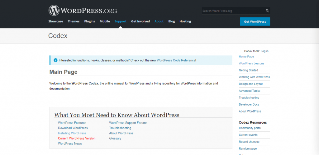 WordPress Codex