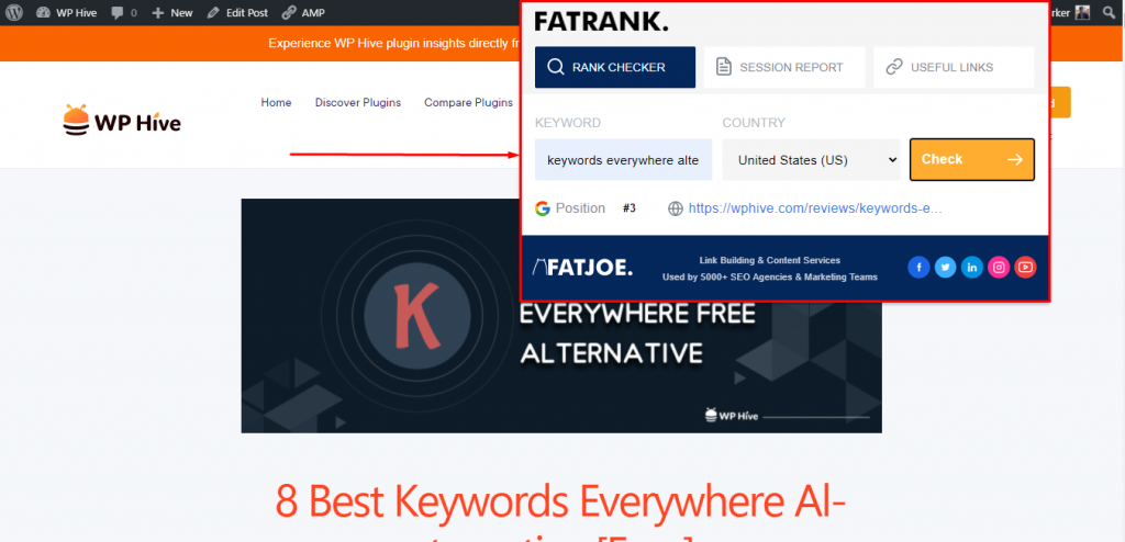 FATRANK Chrome Extension