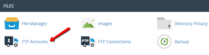 Create an FTP account