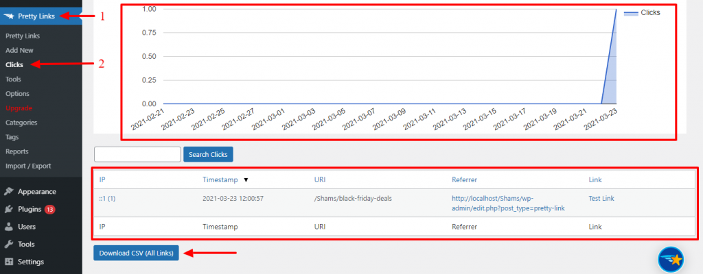 Track Click Rate