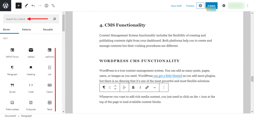 WordPress cms