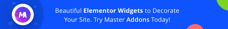 Beautiful Elementor Widgets by Master Addons