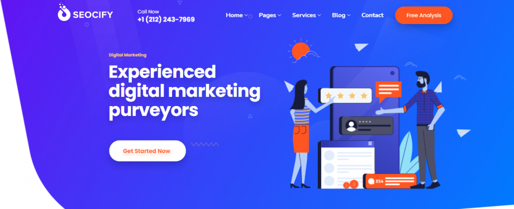 Seocify WordPress digital marketing agency theme