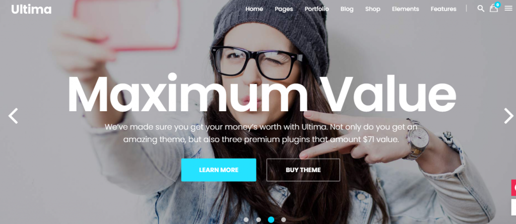 Ultima digital marketing WordPress theme 