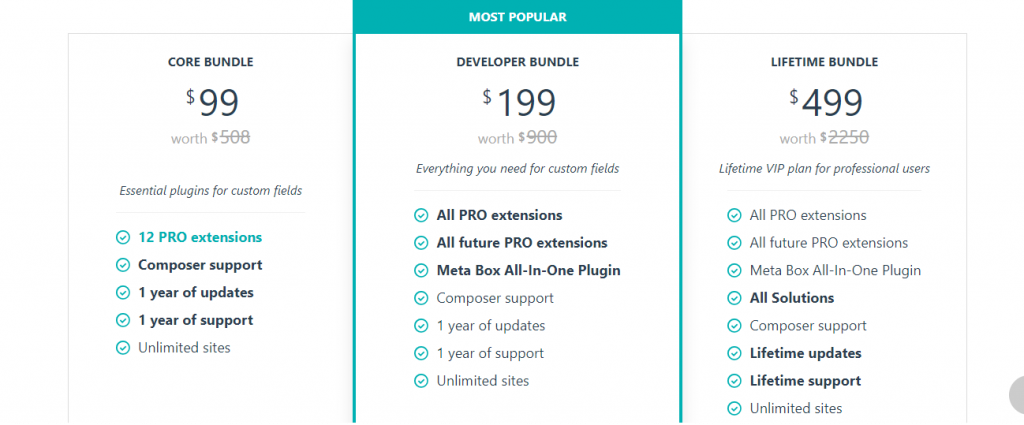 Meta box pricing plans 