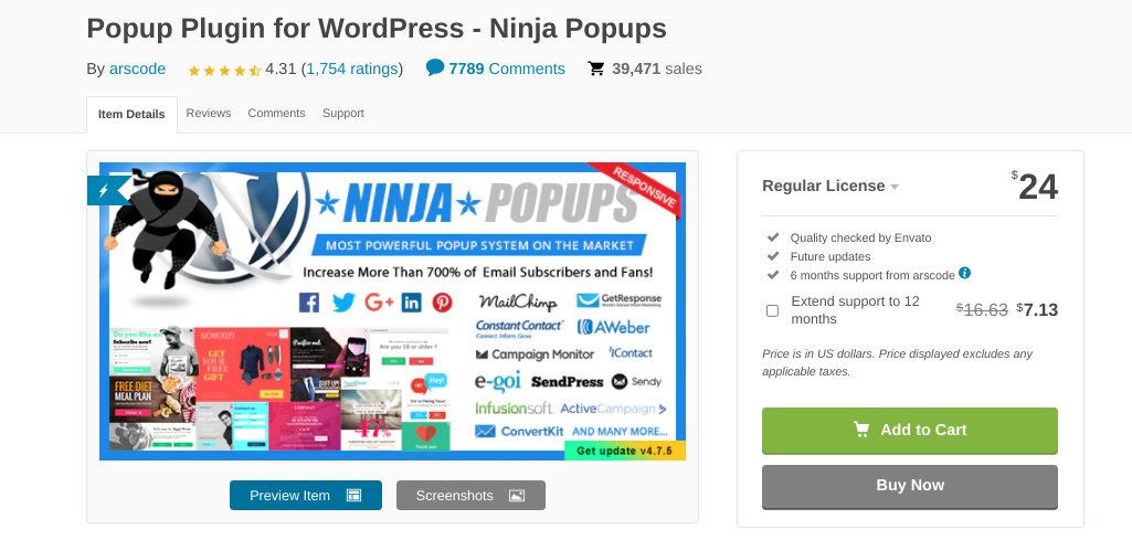 Ninja Popups