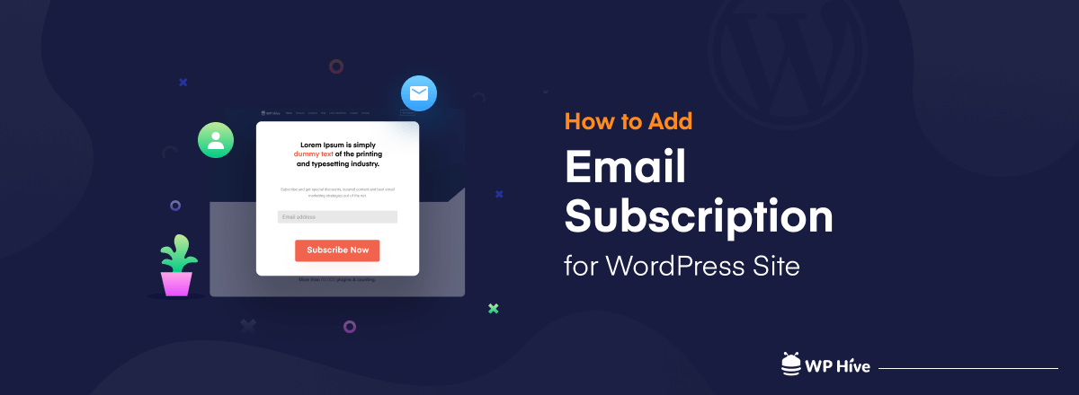 Email subscription for WordPress