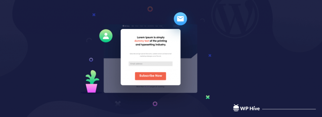 Build Email subscribers through popup