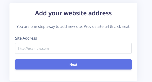 Add new website address