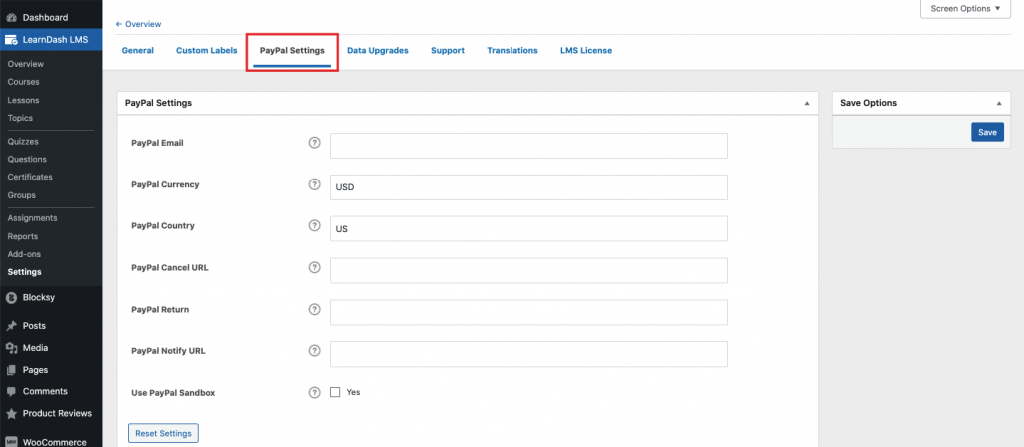 LearnDash Settings