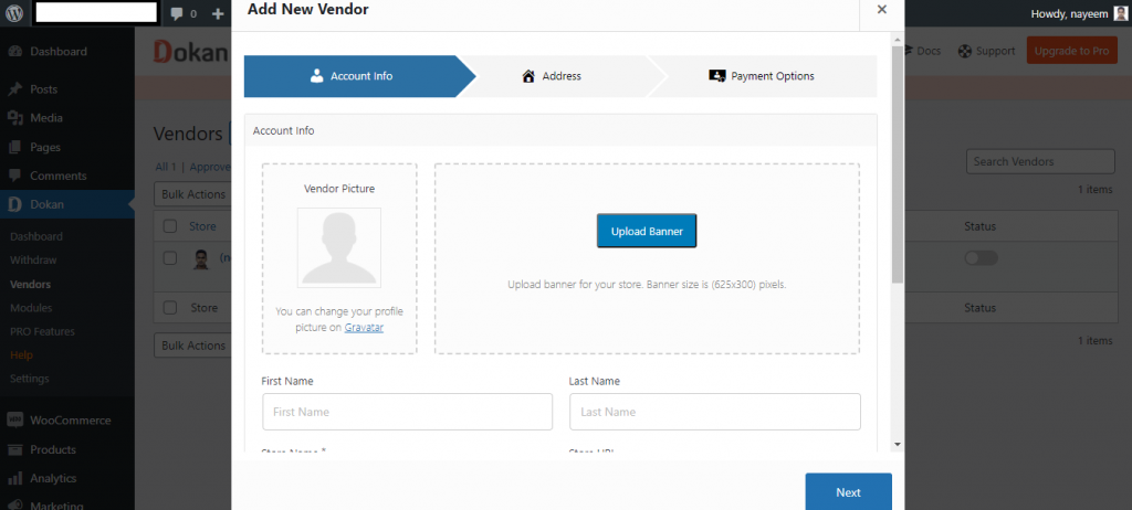 Fill Up the Vendor Account Form to Enlist Sellers to your Marketplace