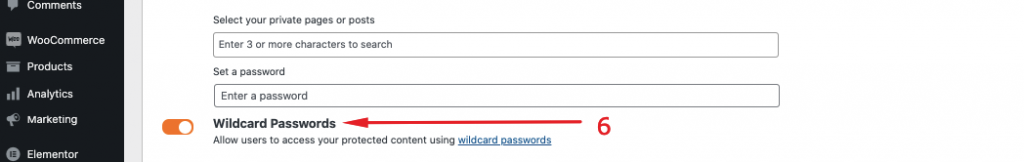 Password Protect WordPress - Wildcard Passwords