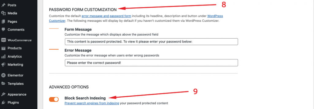 Password Protect WordPress - Form Customization