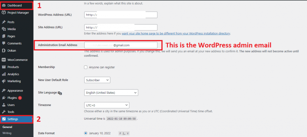The Process of Finding Out WordPress Admin Email 