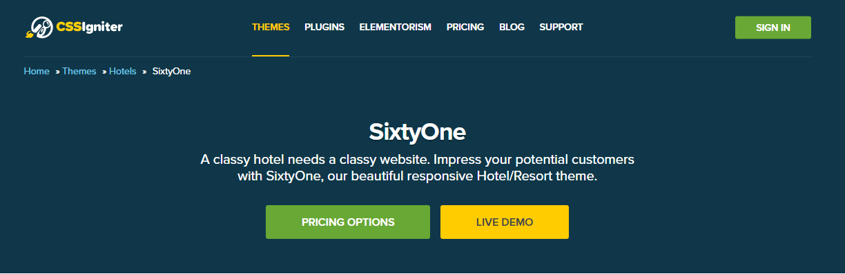 SixtyOne theme