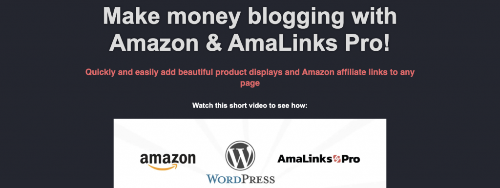AmaLinkPro amazon affiliate plugin 