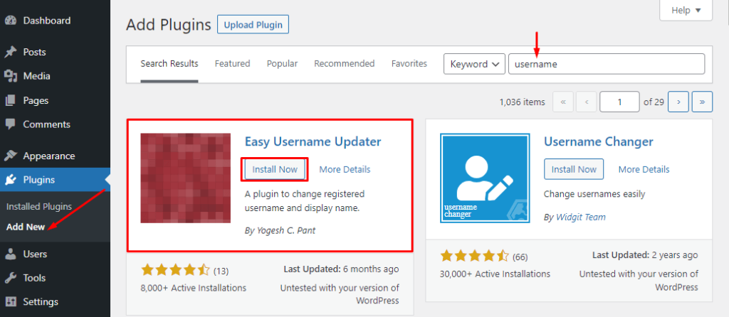 Easy Username Updater- WordPress Username Changer