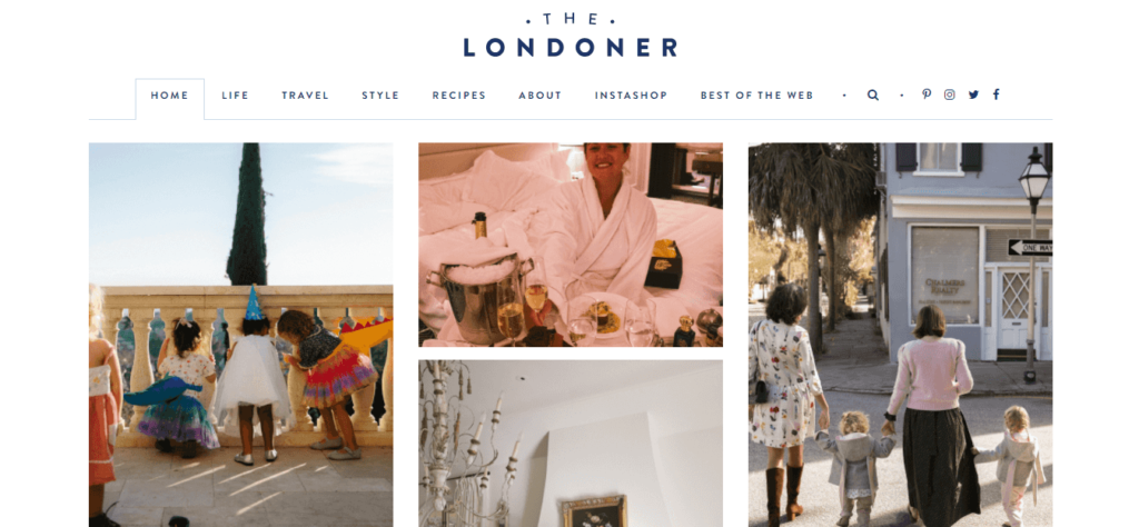Great Blog Page Design - The Londoner