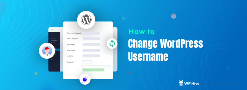 how to change wordpress username