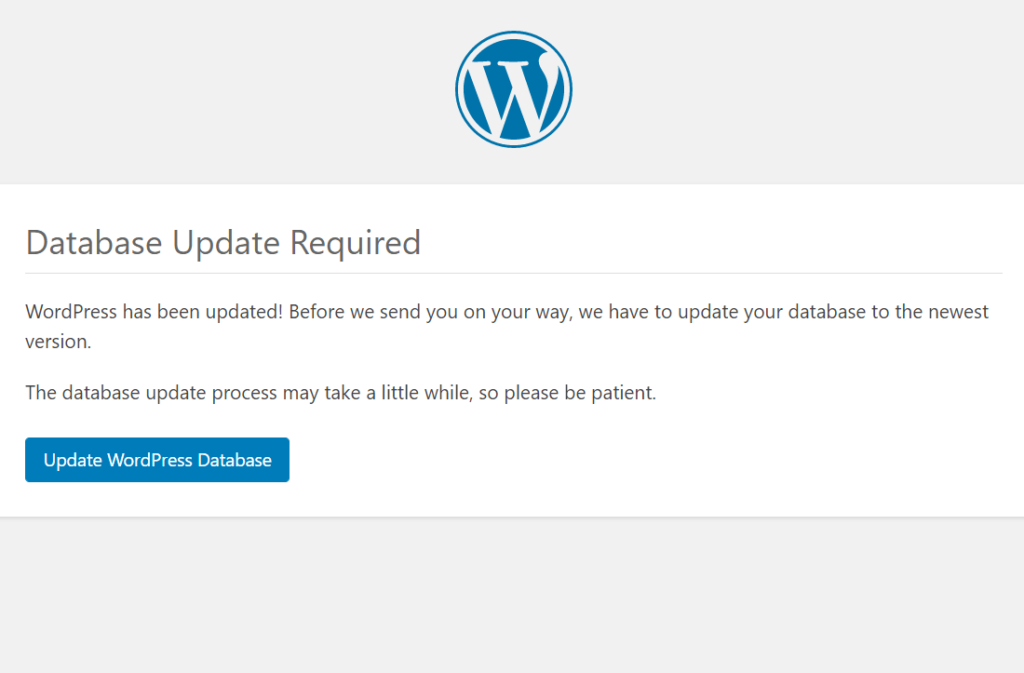 Update WordPress Database 
