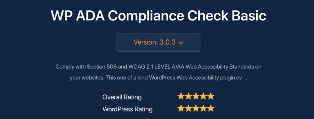 WP ADA Compliance Check Basic 