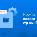 how to access wp config php file