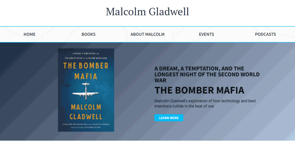 Website of Malcolm Gladwell