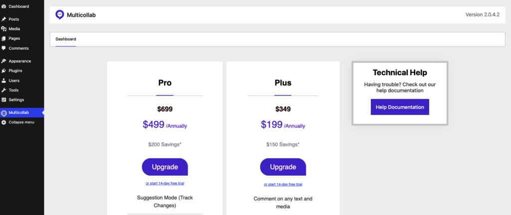 Multicollab Pricing