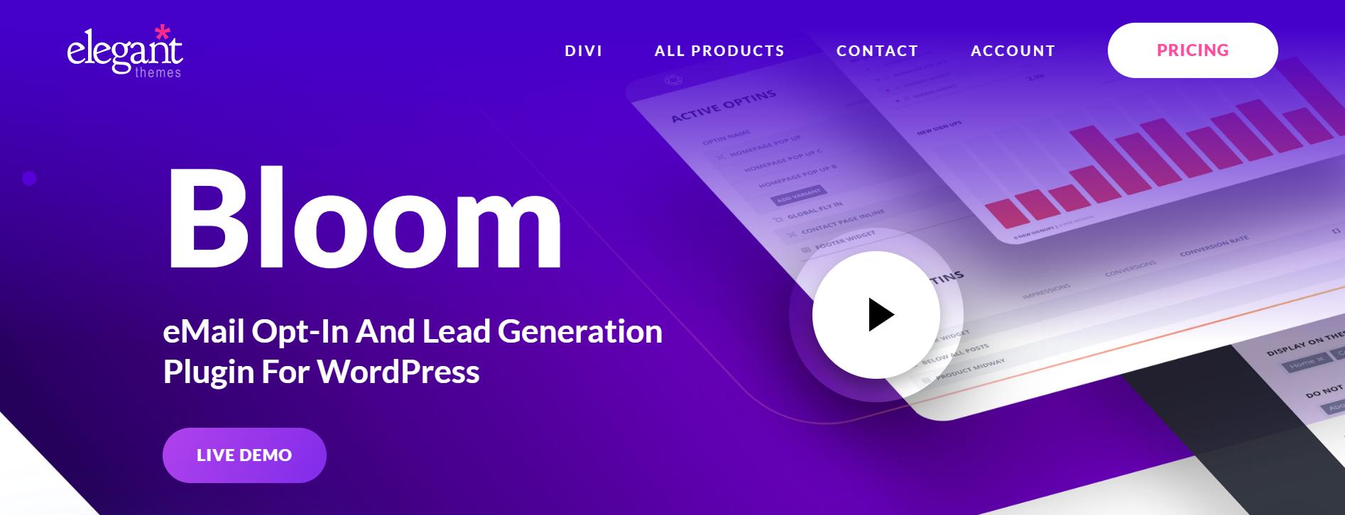 Bloom- lead generation plugin